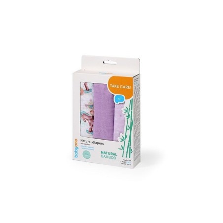 BAMBUS lapid 70x70 cm, 3 TK, LILLA