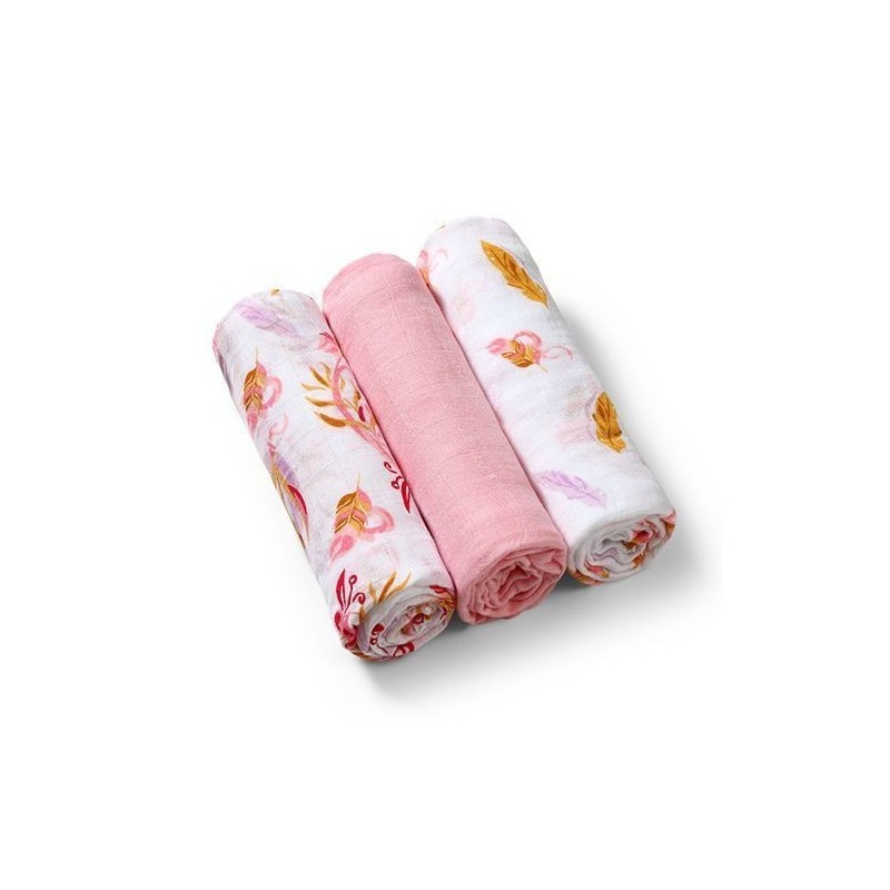 BAMBUS LAPID 70x70 cm, 3 tk, ROOSA