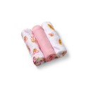 BAMBUS LAPID 70x70 cm, 3 tk, ROOSA