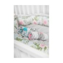 Musliin lapp 70x80 cm – pojengid valged