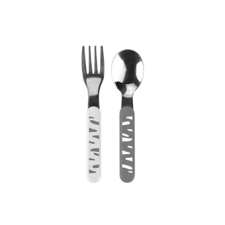 Roostevabast terasest lusikas ja kahvel