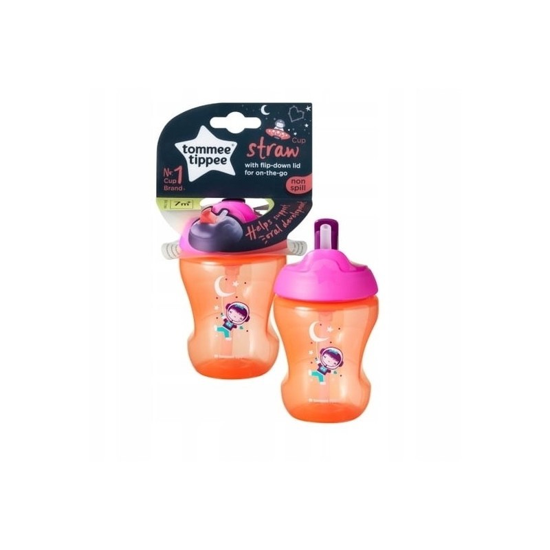 Mittevoolav kõrrega kruus 7m + roosa, 230ml