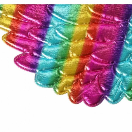 Värviline ükssarviku kostüüm, peapael, tiivad ja seelik