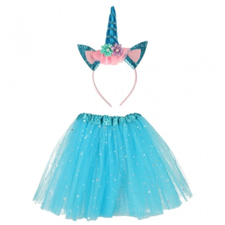 Ükssarvik peapael + tüllseelik 3-6 a, sinine