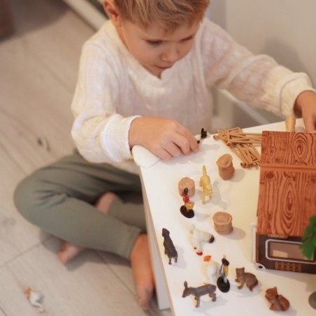 Väikese farmeri komplekt, loomad ja aksessuaarid