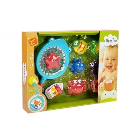 Vannimänguasjade komplekt võrguga