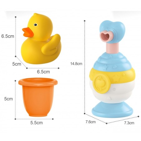 Vannitoa mänguasi topsik ja part + seebidosaator