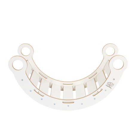 Väike puidust Dream Rocker tasakaalukiik ronimiskaar, valge