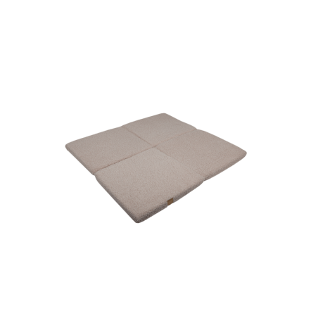 Kokkuvolditav pehme mängumatt 120x120 cm, soe hall