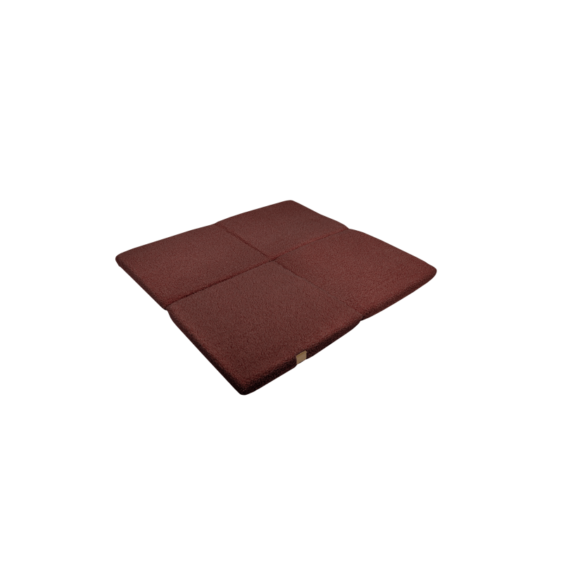 Kokkuvolditav pehme mängumatt 120x120 cm, Bearly pruun