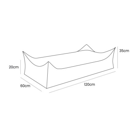 Ristkülik tumba lastele Aesthetic, türkiis