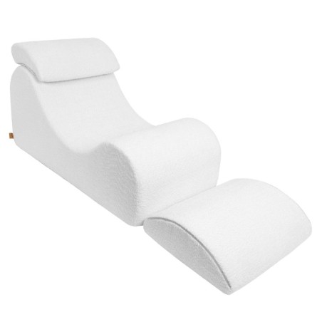 Wave Lounger laste tugitool Boucle valge