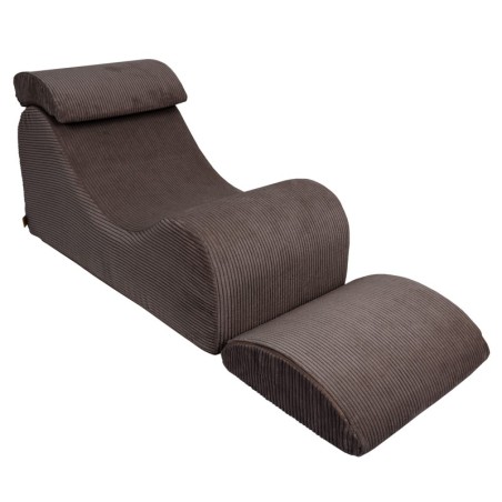 Wave Lounger laste tugitool Aesthetic pruun