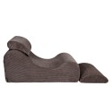 Wave Lounger laste tugitool Aesthetic pruun