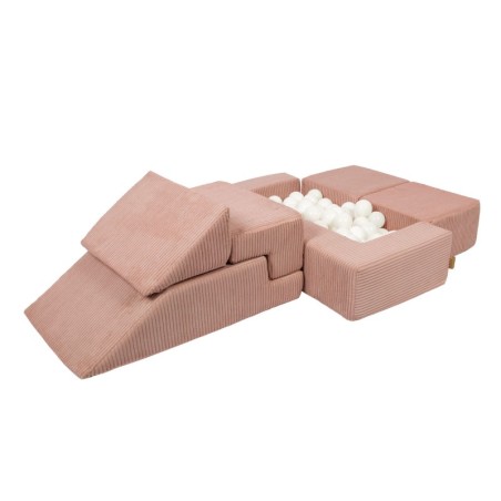 Aesthetic pehmete moodulite komplekt diivan, powder pink