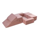 Velvet pehmete moodulite komplekt, roosa