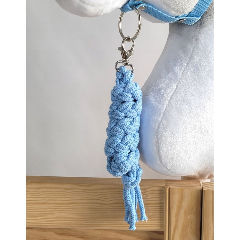 Hobihobuse punutud nöör päitsetele, helesinine
