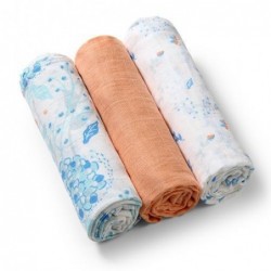MUSLIIN lapid 70x70 cm ORANŽID 3 TK