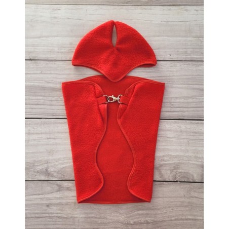 A4 hobihobuse fliistekk + kõrvad, punane