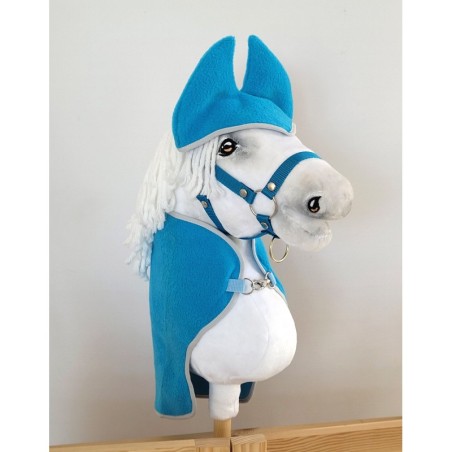 A3 hobihobuse fliistekk + kõrvad, türkiis