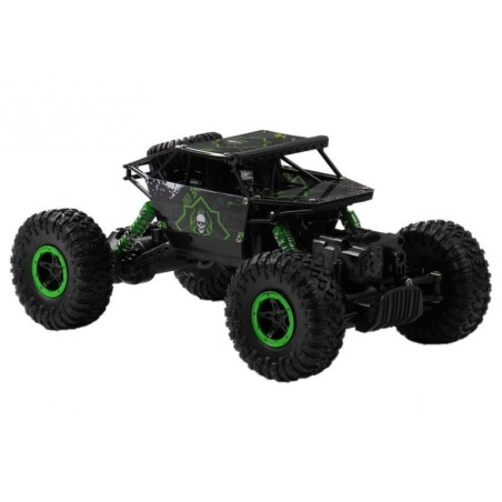 RC puldiga monster auto 1:18, roheline