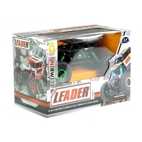 RC puldiga monster auto 1:18, roheline