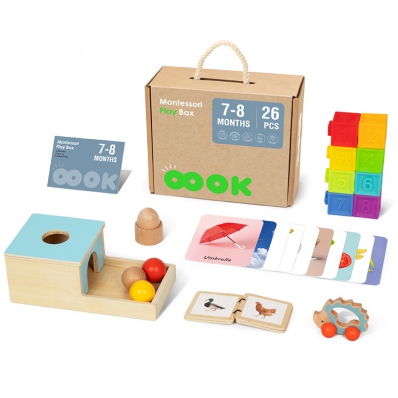 XXL Montessori arendav 6in1 mängukast 7-8 kuud