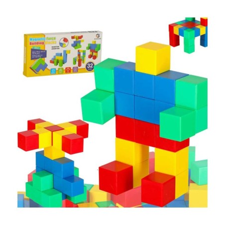 Magnet kuubikud ehitusklotsid, 32 tk
