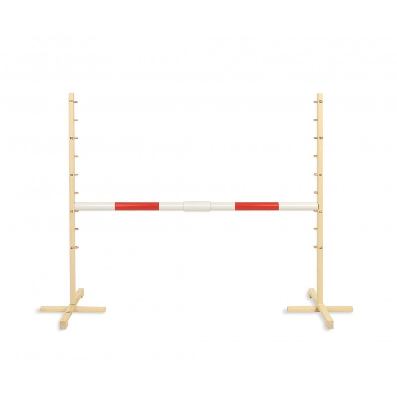Hüppetakistus hobihobusele 160cm, kõrgus 120 cm, tala punane