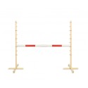 Hüppetakistus hobihobusele 160cm, kõrgus 120 cm, tala punane