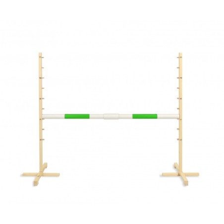 Hüppetakistus hobihobusele 160cm, kõrgus 120 cm, tala roheline