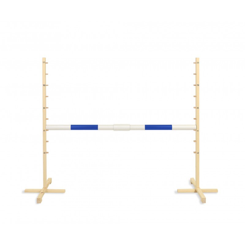 Hüppetakistus hobihobusele 160cm, kõrgus 120 cm, tala sinine