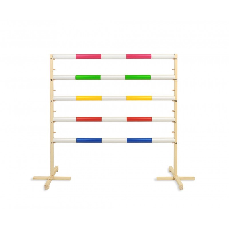 Hüppetakistus hobihobusele 120cm, tala kollane