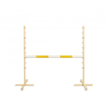 Hüppetakistus hobihobusele 120cm, tala kollane