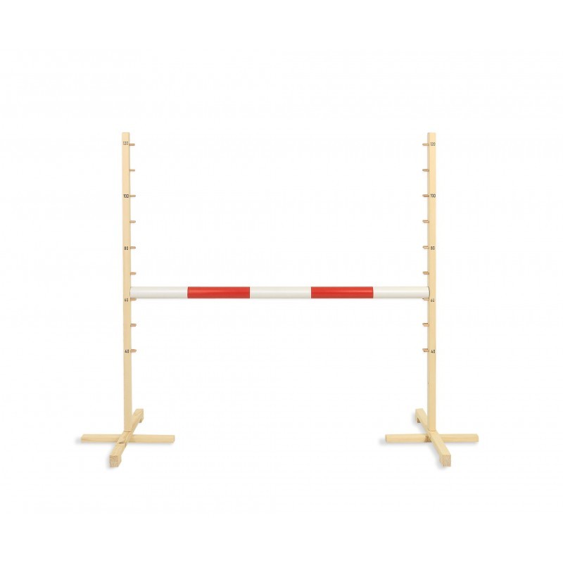 Hüppetakistus hobihobusele 120cm, tala punane