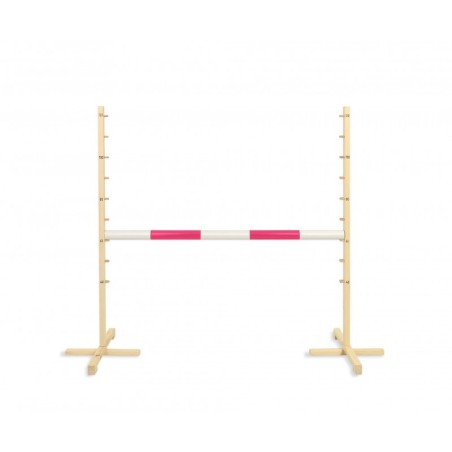 Hüppetakistus hobihobusele 120cm, tala roosa