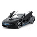 RC puldiga auto Rastar BMW i8 1:14 avatavate ustega, must