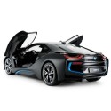 RC puldiga auto Rastar BMW i8 1:14 avatavate ustega, must