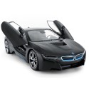 RC puldiga auto Rastar BMW i8 1:14 avatavate ustega, must