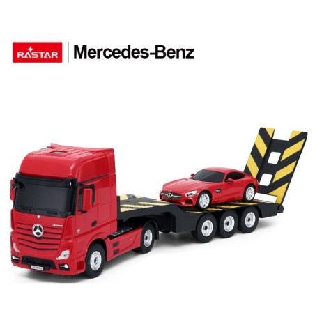 RC puldiga auto Rastar 74920 Mercedes-Benz Actros 1:26 punane
