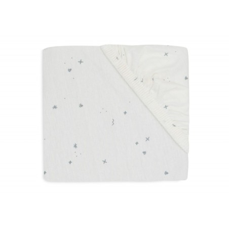 Kummiga voodilina Jersey 60x120cm Twinkling - Sea Green