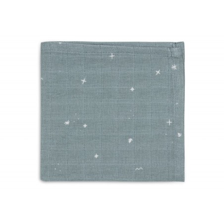 Musliin lapid 3 tk, 31x31 cm, Twinkling - Sea Green