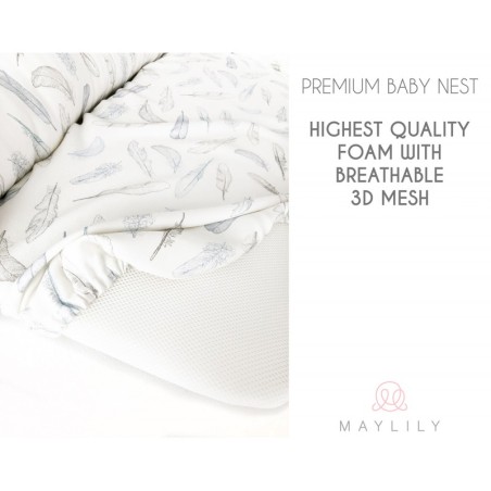 Premium beebipesa, bambus, pardid/beež