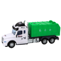 RC puldiga prügiauto, helid ja tuled, roheline