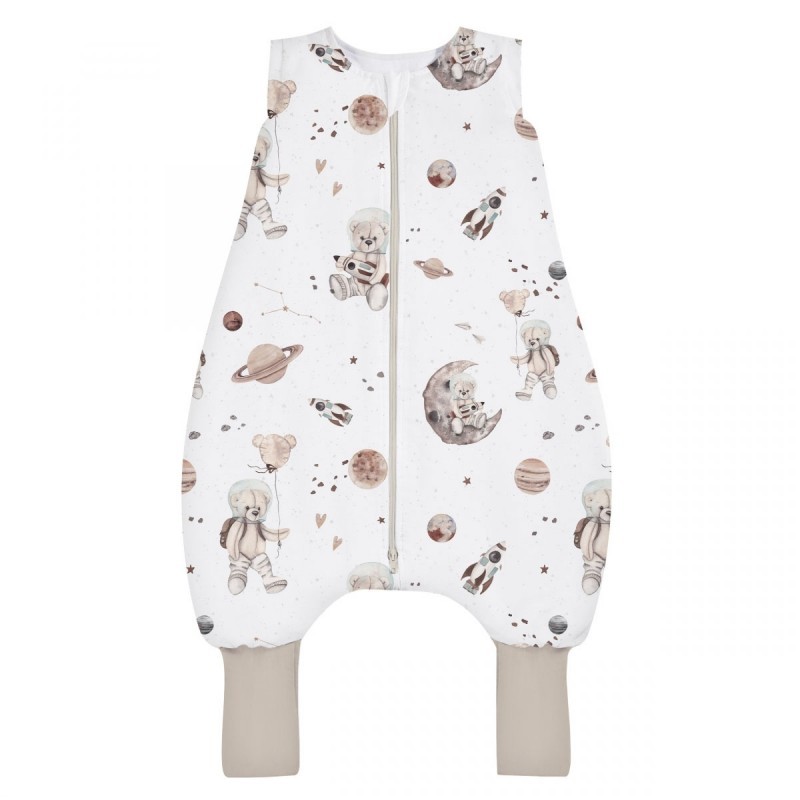 Magamiskott jalaotstega TOG 2,5 XS (6-12 kuud) Space teddy white