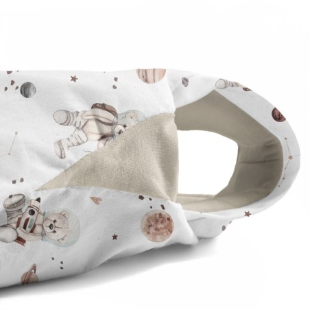 Magamiskott jalaotstega TOG 2,5 S (12-36 kuud) Space teddy white