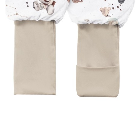 Magamiskott jalaotstega TOG 2,5 S (12-36 kuud) Space teddy white