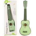 Puidust vintage kitarr lastele, roheline