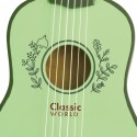 Puidust vintage kitarr lastele, roheline