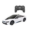 RC puldiga auto 1:18 Rastar BMW I8 valge